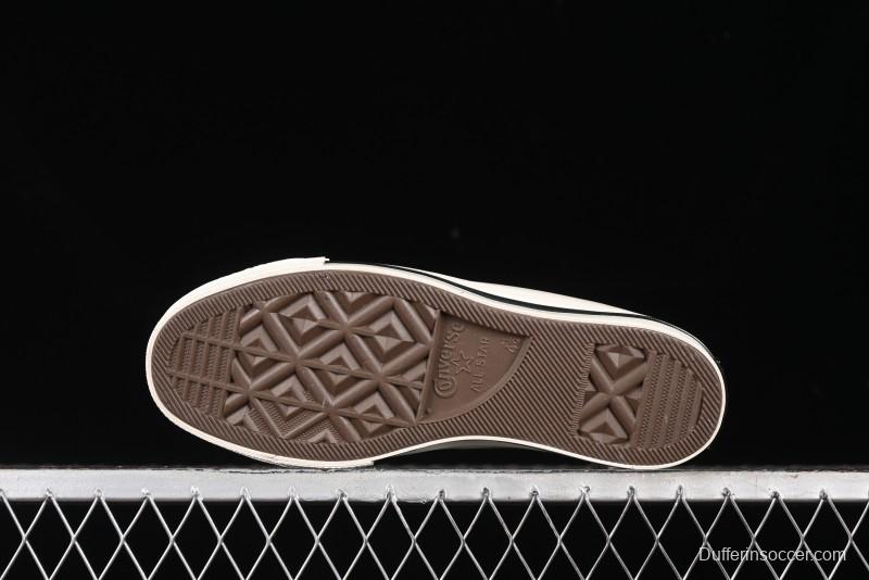 Converse Chuck 70s High Top Canvas Sneakers with Fur Lining in Black & White - A13863C