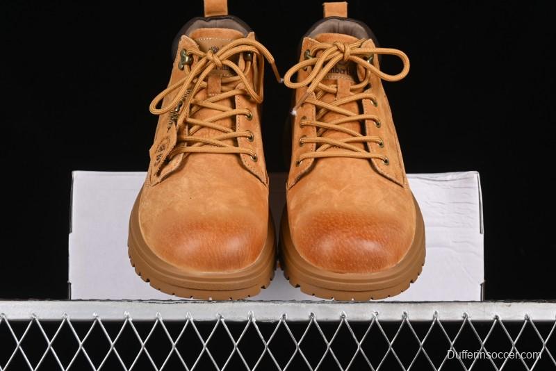 Timberland Outdoor Mid-Top Casual Martin Boots with Premium Italian Suede Leather - TB10059YELLOW