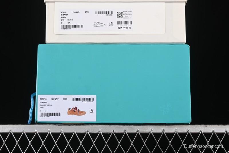 Alexander McQueen Flexion Retro Sneakers in Brown/Suede with Anatomical Design - 2024s