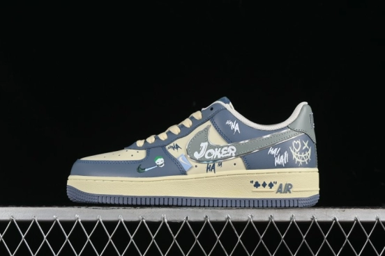 Nike Air Force 1 Low "Ghost Fire Clown" Halloween Themed Casual Sneakers - XL2321-333