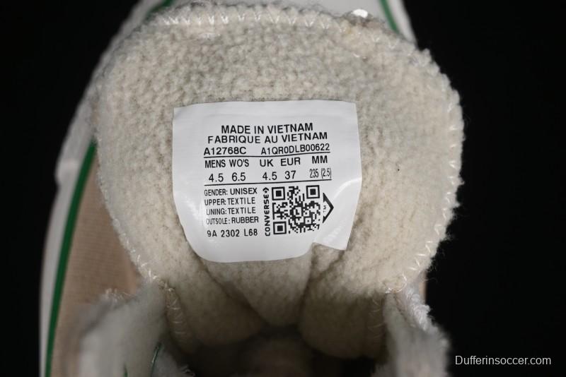 Converse Zoo Happy Pets Series High-Top Casual Sneakers with Plush Lining for Autumn Winter - A12768C