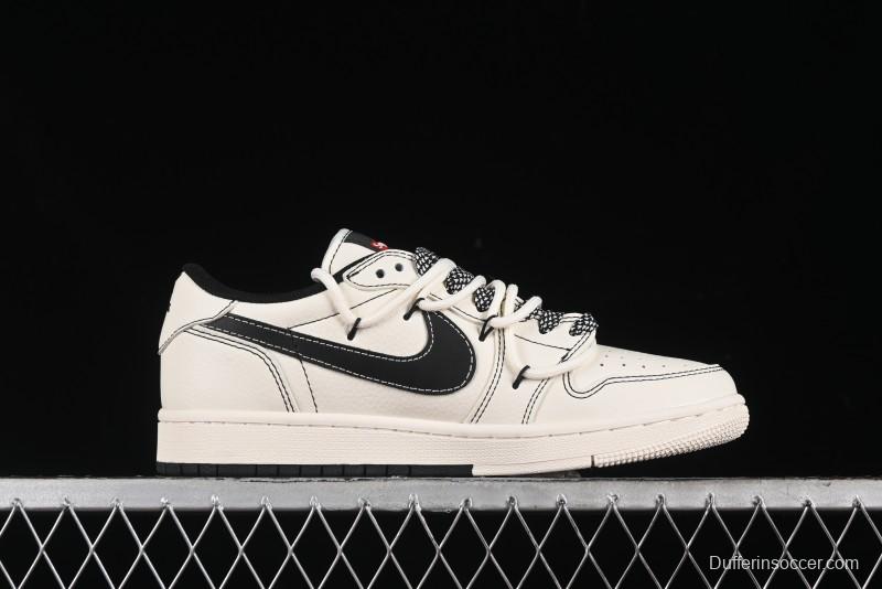 Nike Travis Scott x Fragment Design x Air Jordan 1 Low OG SP AJ1 Supreme Collaboration - SJ0086-134