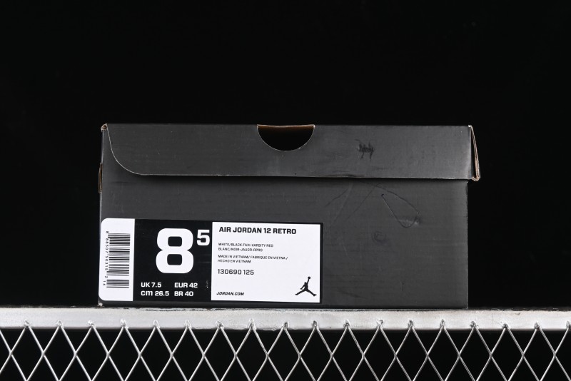 Nike Air Jordan 12 Retro Basketball Shoes with High-Grade Carbon Plate - 130690-125