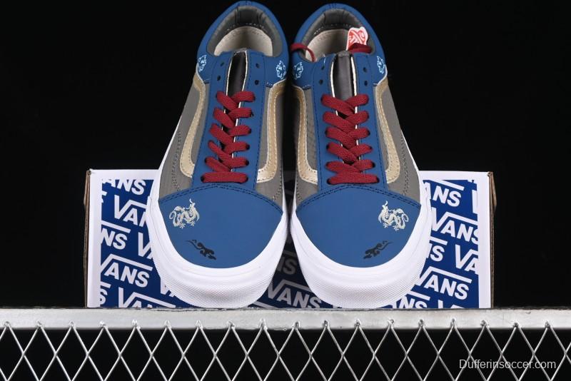 Vans Old Skool Black Wukong Themed Low-Top Retro Skate Shoes - VN0A45JCGIE