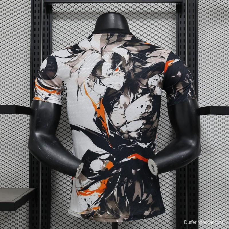 Player Version 2025 Japan White with Abstract Ink Splash Jersey