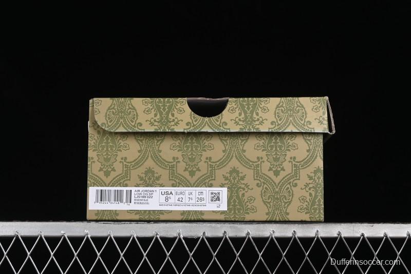 Nike Travis Scott x Fragment Design x Air Jordan 1 Low OG SP AJ1 Retro Sneakers - LJ5188-022