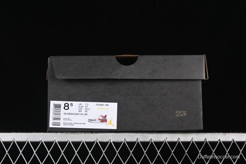 Nike Air Jordan Legacy AJ312 Low Sneakers with Triple Strap Design - FQ7827-106