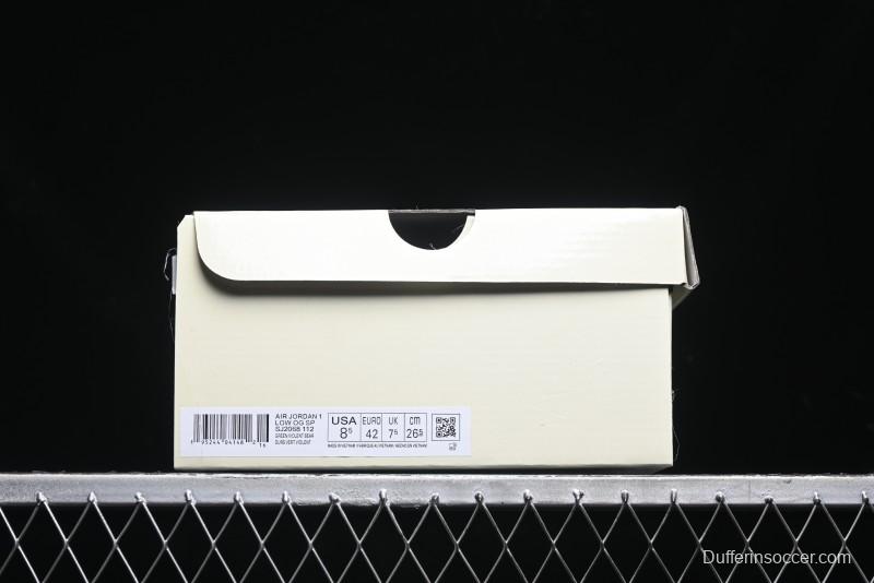 Nike Travis Scott x Fragment Design x Air Jordan 1 Low OG SP AJ1 Collaboration Sneakers - SJ2068-112