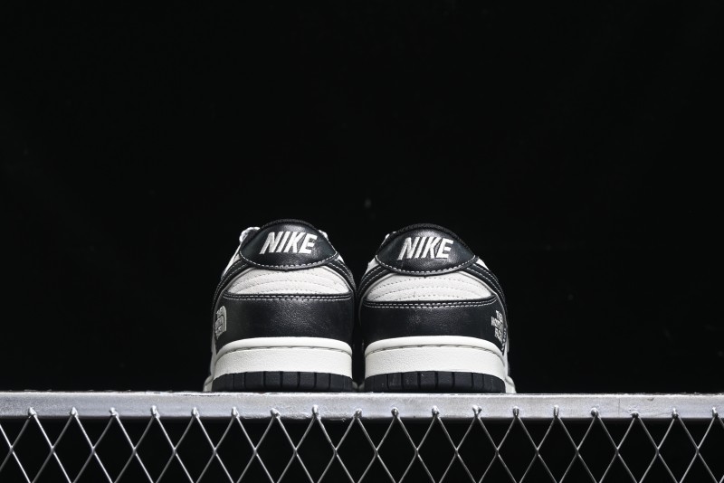 Nike SB Dunk Low The North Face Series - High Gloss Black Swoosh Anniversary Custom Low-Top Casual Skate Shoes - DJ2024-047