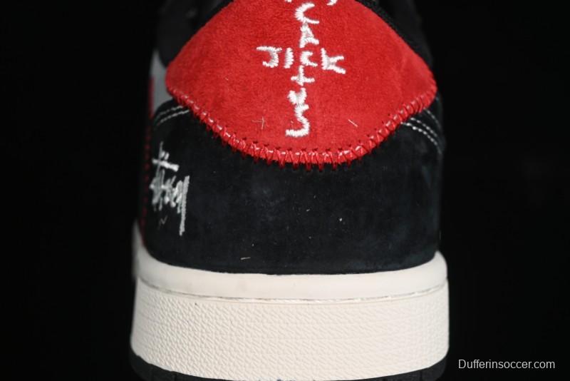 Nike Travis Scott x Fragment Design x Air Jordan 1 Low OG SP AJ1 Sneakers - SJ2068-133