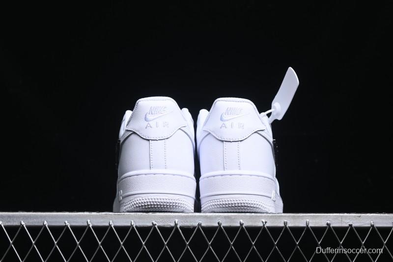 Nike Air Force 1 '07 Low Stussy Collaboration - Crystal Milk Coffee Low-Top Casual Sneakers - IF1686-101