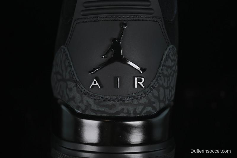 Nike Air Jordan 3 Retro Basketball Shoes Midnight Black - CT8532-001