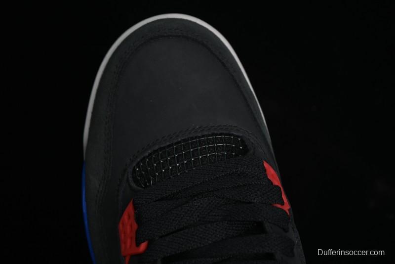 Nike Air Jordan 4 Retro Sneakers in Black, Blue and Neutral Grey - FV5029-003