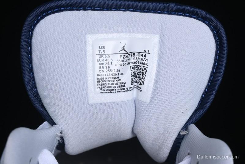 Nike Air Jordan 1 Low AJ1 Navy Blue Silk Casual Sneakers - FZ8778-044