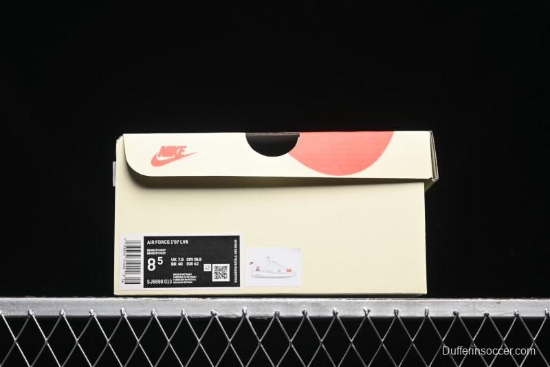 Nike Air Force 1 '07 Low Stussy Collaboration - Double Swoosh Red Tag Low-Top Casual Sneakers - SJ6698-013