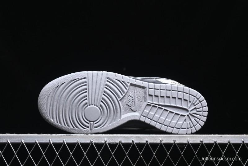 Nike SB Dunk Low The North Face Collaboration - Grey White Anniversary High-End Custom Low-Top Casual Skate Shoes - XX3186-202