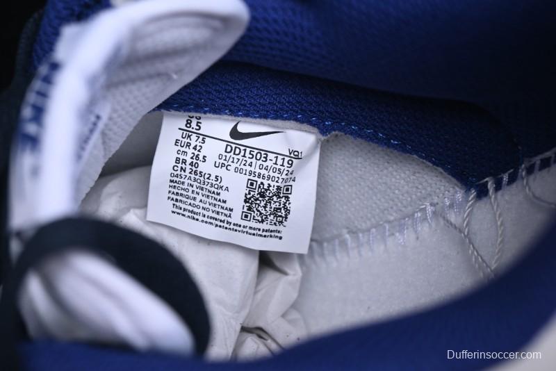 Nike Dunk Low High Street Minimalist Blue Panda Retro Low-Top Casual Sneakers - DD1503-119