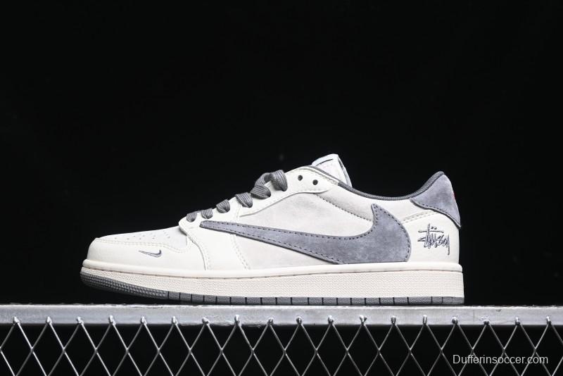Nike Travis Scott x Fragment Design x Air Jordan 1 Low OG SP AJ1 Retro Sneakers - XZ6868-001