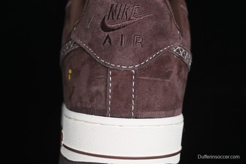 Nike Air Force 1 '07 Low BAPE Collaboration - Tan Brown Casual Sneakers - KK1988-027