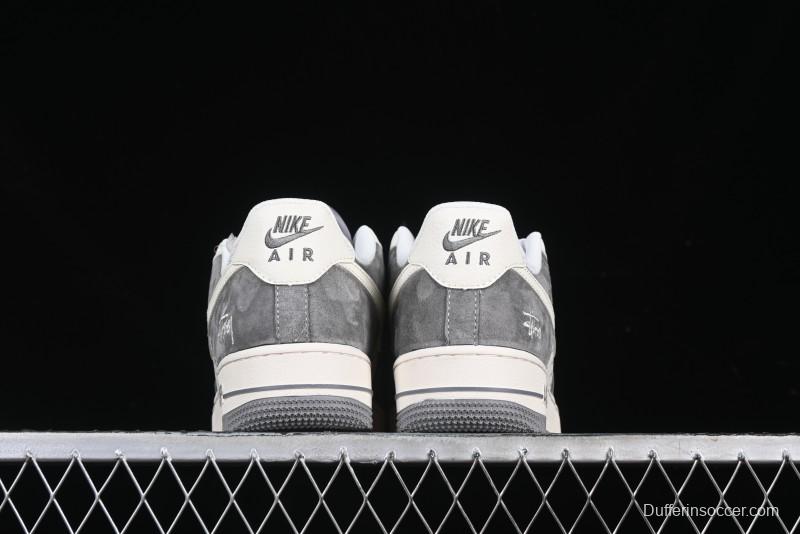 Nike Air Force 1 '07 Low Stussy Minimalist Grey Low-Top Casual Sneakers - XZ6188-672