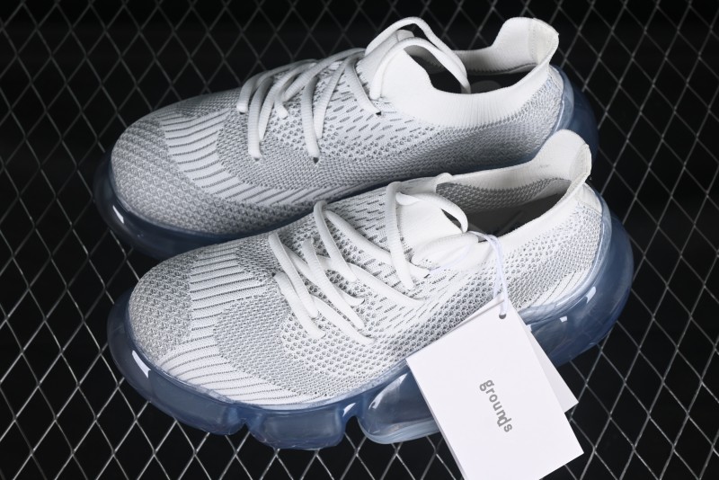 Grounds Bubble High Platform Sneakers White Gray - AJE5