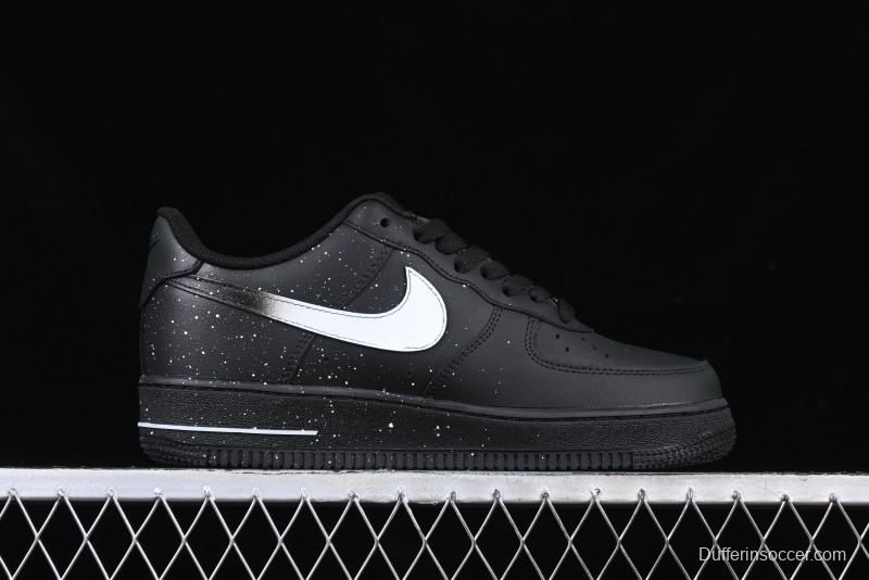 Nike Air Force 1 '07 Low Casual Sneakers with Black Splatter Design - ZH0316-046