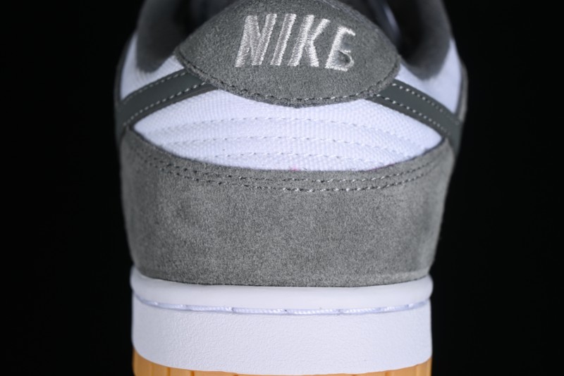 Nike Dunk Low SB Grey Gum Retro Skate Shoes with Suede Overlays - FV0389-100
