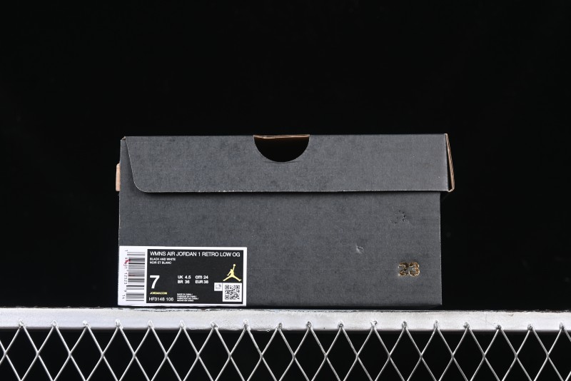 Nike Air Jordan 1 Low AJ1 Grey White Black Swoosh Casual Sneakers - HF3148-106