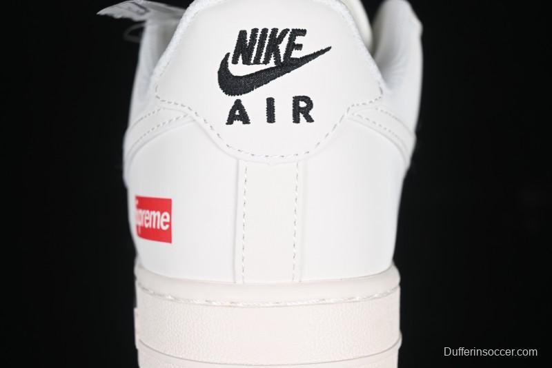 Nike Air Force 1 '07 Low Supreme Collaboration Casual Sneakers with Dual-Color Sole - XZ6188-017