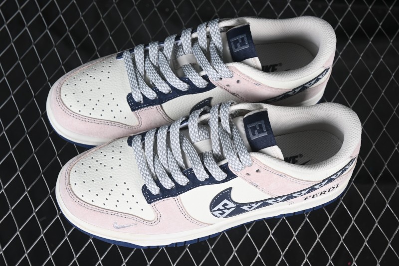 Nike SB Dunk Low OFF-WHITE Collaboration Black Grey Woven Label Anniversary High-End Custom Low-Top Casual Skate Shoes - DJ2024-132