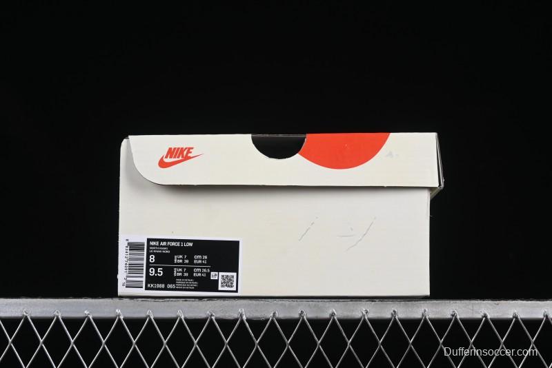 Nike Air Force 1 '07 Low The North Face Collaboration Light Brown Ghost Face Casual Sneakers - KK1988-065