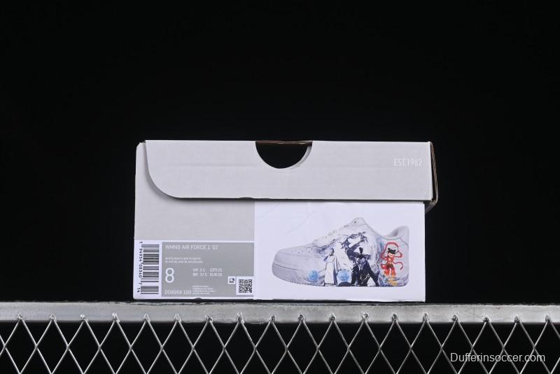 Nike Air Force 1 '07 Low Casual Sneakers with Built-in Full-Length Air Cushion - DD8959-100