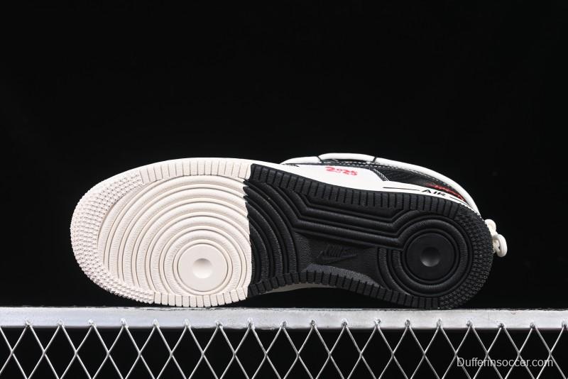 Nike Air Force 1 '07 Low Stussy Year of the Snake Limited Edition Black Snake Print Drawstring Casual Sneakers - DM6688-013