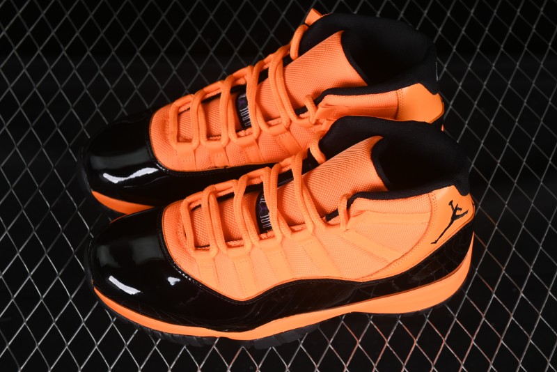 Nike Air Jordan 11 Retro High Top Basketball Shoes in Black/Orange - CT8012-800