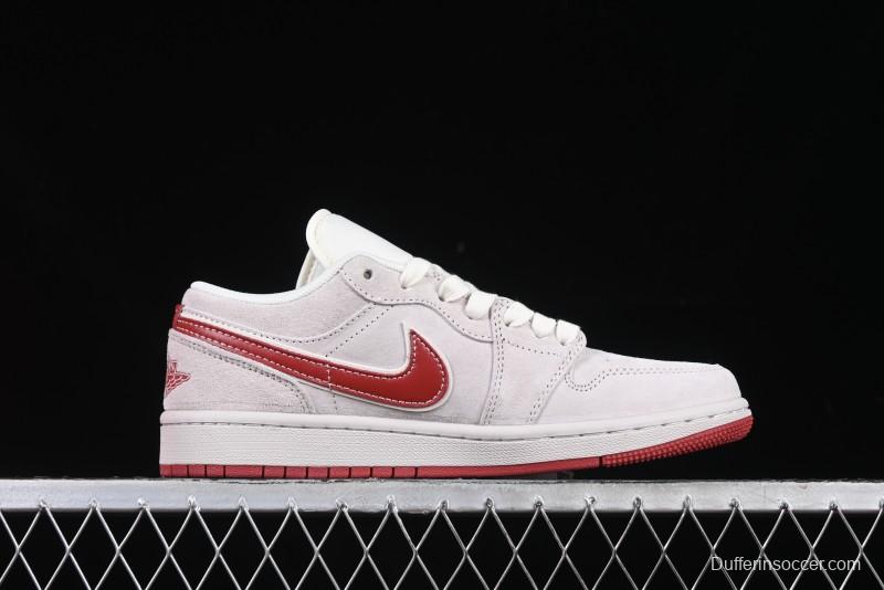 Nike Air Jordan 1 Low Retro Basketball Shoes Snake Year Limited Edition with Red Swoosh - XX3318-513