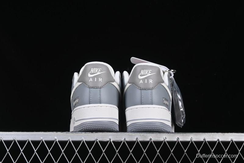 Nike Air Force 1 '07 Low Supreme Collaboration Polka Dot Swoosh Casual Sneakers - DM6688-023