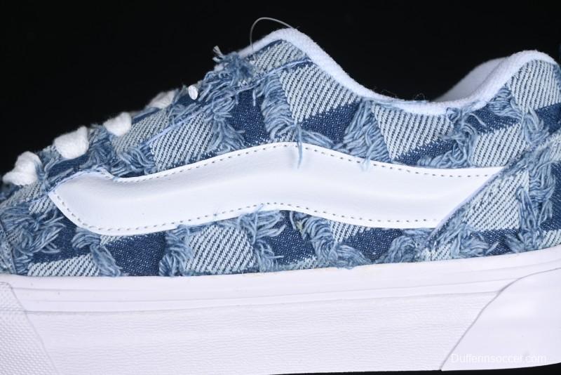 Vans Knu Skool Washed Tie-Dye Low-Top Casual Skate Shoes - VN000CS0239