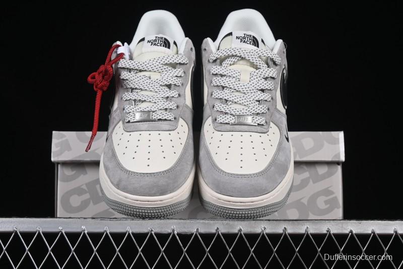 Nike Air Force 1 '07 Low The North Face Collaboration Grey Suede Casual Sneakers - XZ6188-763