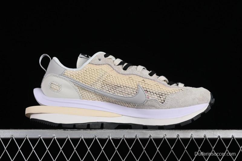 Nike Sacai VaporWaffle 3.0 Deconstructed Sneakers with Overlapping Swoosh and Dual Tongue - CV1363-101