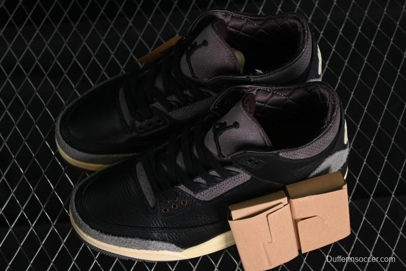 Nike A Ma Maniere x Air Jordan 3 Retro Black Sneakers - FZ4811-001