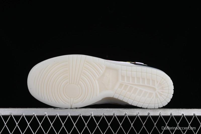 Nike SB Dunk Low Multi-Color Crystal Anniversary Customized Low-Top Casual Skate Shoes - JH8039-935