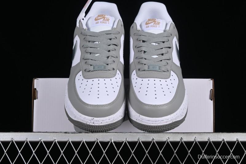 Nike Air Force 1'07 Low Grey Silver Splatter Casual Sneakers - MK5639-889