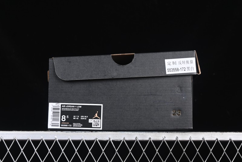 Nike Air Jordan 1 Low AJ1 Reverse Panda Low-Top Lifestyle Basketball Shoes - 553560-172