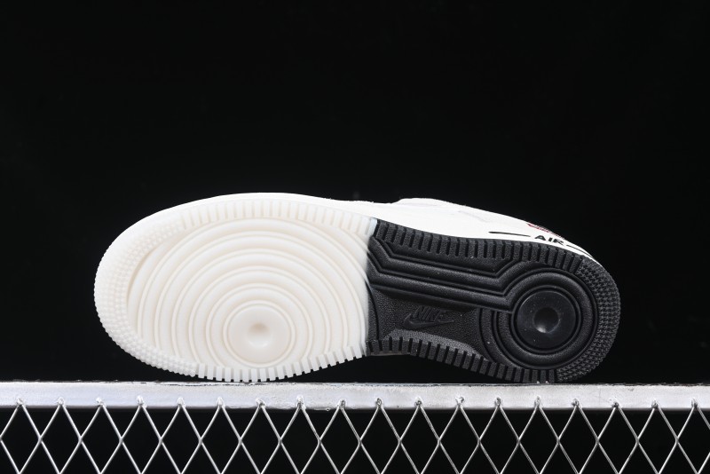 Nike Air Force 1 '07 Low Supreme Collaboration - Beige Grey Woven Label Casual Sneakers - CH6336-517