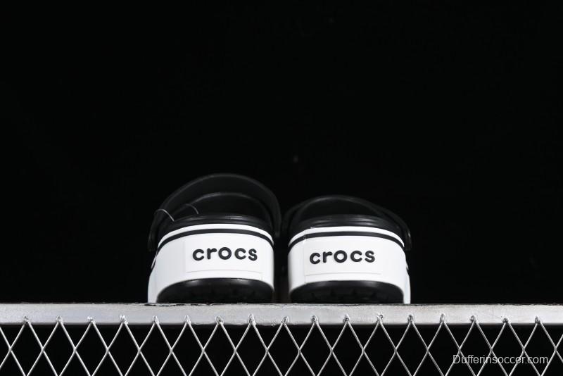 Crocs Crocband Platform Rainbow Comfortable Thick-Soled Clogs - B.D4