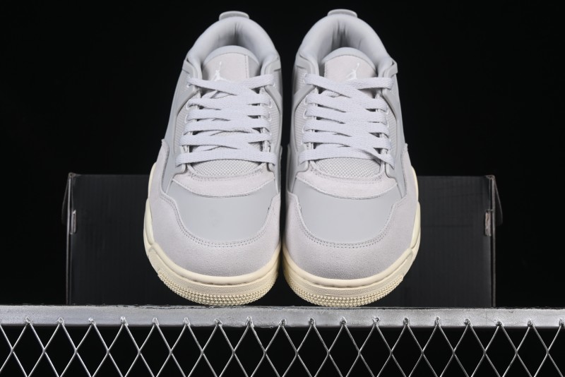 Nike Air Jordan 4 Remastered Sneakers with Textile Mesh Leather and Suede Upper - FQ7940-001