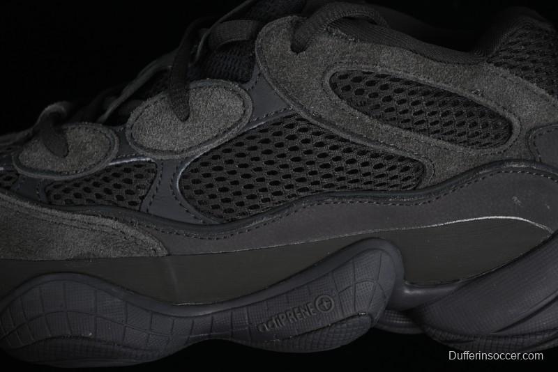 Adidas Yeezy 500 Black Casual Running Shoes - F36640