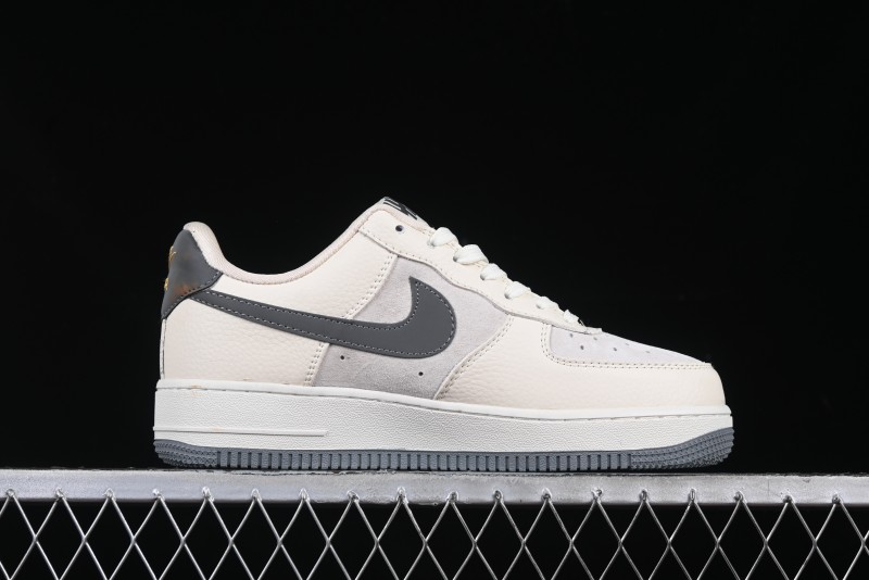 Nike Air Force 1 '07 Low UN Collaboration Beige Grey Metal Tag Casual Sneakers - DF0188-023