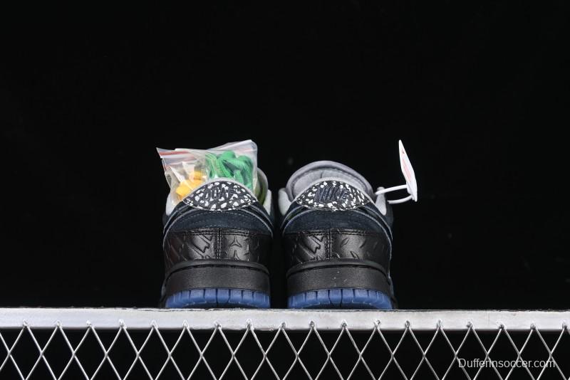 Nike Division Street Dunk Low "Oregon Black" Hidden Colorway Low-Top Casual Sneakers - HV1470-001
