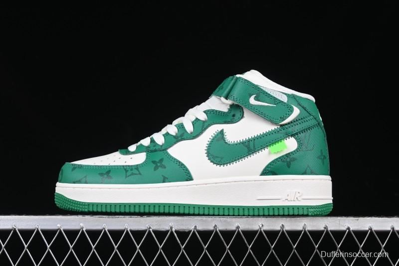 Nike Air Force 1 '07 Mid Casual Sneakers in Green - LL0222-002